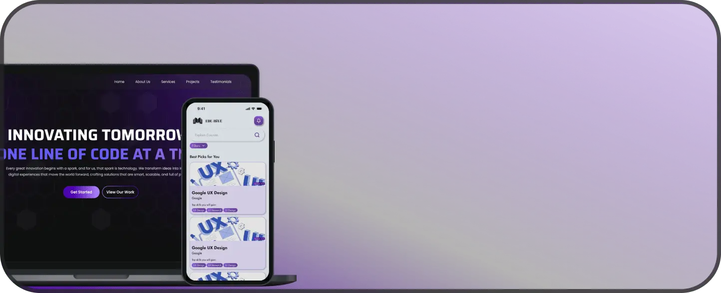 WEB & MOBILE APP DEVELOPMENT mobile